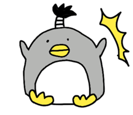 Topknot Penguin(Japanese style)2nd sticker #5912654