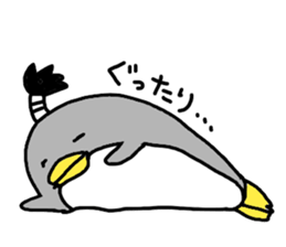 Topknot Penguin(Japanese style)2nd sticker #5912665