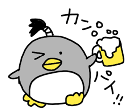 Topknot Penguin(Japanese style)2nd sticker #5912666