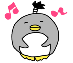 Topknot Penguin(Japanese style)2nd sticker #5912668