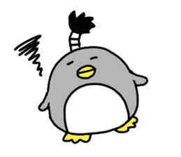 Topknot Penguin(Japanese style)2nd sticker #5912669