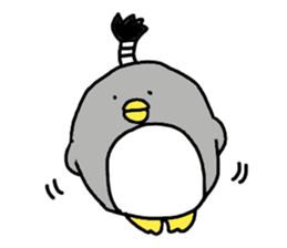 Topknot Penguin(Japanese style)2nd sticker #5912674