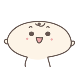 Cute baby sticker 'I love baby'.(Eng.) sticker #5913080