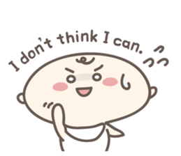 Cute baby sticker 'I love baby'.(Eng.) sticker #5913091