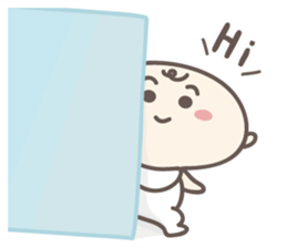 Cute baby sticker 'I love baby'.(Eng.) sticker #5913096