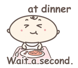 Cute baby sticker 'I love baby'.(Eng.) sticker #5913107