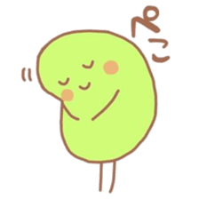 midorinomametati sticker #5914008