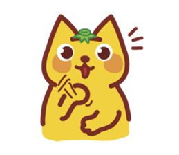 THE CAT IS ORANGE sticker #5914430