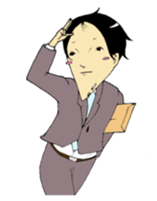 office worker Saito2 sticker #5914728