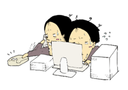 office worker Saito2 sticker #5914735