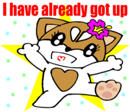 Lovely Puppy 2 Smart Shiba dog English sticker #5914761