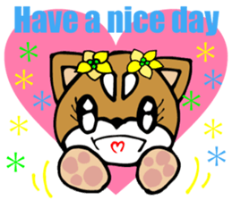 Lovely Puppy 2 Smart Shiba dog English sticker #5914769