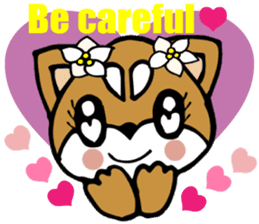 Lovely Puppy 2 Smart Shiba dog English sticker #5914770