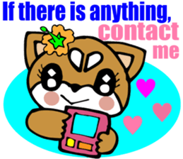 Lovely Puppy 2 Smart Shiba dog English sticker #5914775