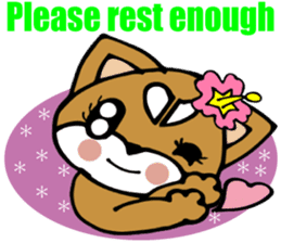 Lovely Puppy 2 Smart Shiba dog English sticker #5914780