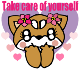 Lovely Puppy 2 Smart Shiba dog English sticker #5914782