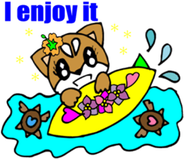 Lovely Puppy 2 Smart Shiba dog English sticker #5914786