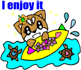 Lovely Puppy 2 Smart Shiba dog English sticker #5914786