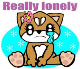 Lovely Puppy 2 Smart Shiba dog English sticker #5914795
