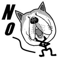 Performance of a stick dog sticker #5914924