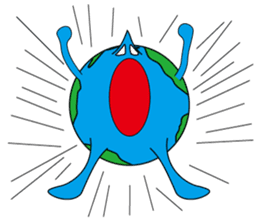 sticker of the earthian sticker #5915010