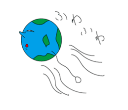 sticker of the earthian sticker #5915025