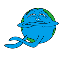 sticker of the  earthian sticker #5915032