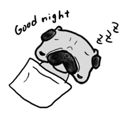 pug-dog sticker 5 sticker #5916086