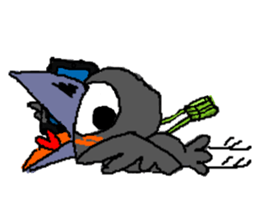 Cloud Crows 3rd / While phone sticker #5916484