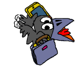 Cloud Crows 3rd / While phone sticker #5916490