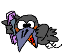 Cloud Crows 3rd / While phone sticker #5916491