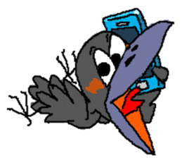 Cloud Crows 3rd / While phone sticker #5916494