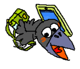 Cloud Crows 3rd / While phone sticker #5916496