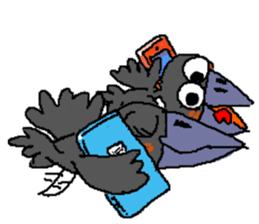 Cloud Crows 3rd / While phone sticker #5916499