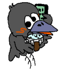 Cloud Crows 3rd / While phone sticker #5916502