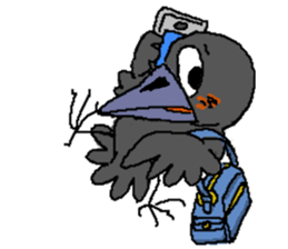 Cloud Crows 3rd / While phone sticker #5916503