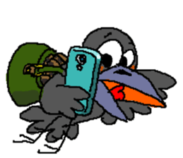 Cloud Crows 3rd / While phone sticker #5916504