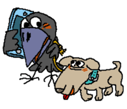 Cloud Crows 3rd / While phone sticker #5916507