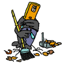 Cloud Crows 3rd / While phone sticker #5916513