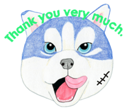 THE HUSKY (English) sticker #5916679