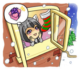 Leopard-Meow holiday sticker #5916841