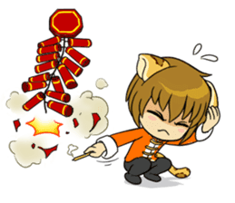 Leopard-Meow holiday sticker #5916846