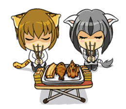 Leopard-Meow holiday sticker #5916854