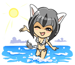 Leopard-Meow holiday sticker #5916865