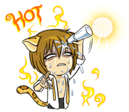 Leopard-Meow holiday sticker #5916867