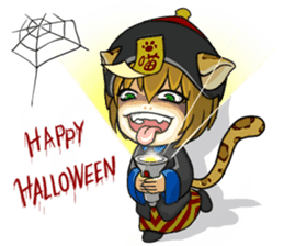 Leopard-Meow holiday sticker #5916874