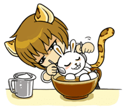 Leopard-Meow holiday sticker #5916878