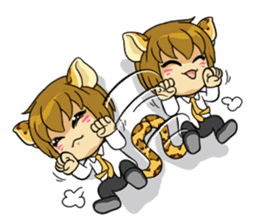 Leopard-Meow holiday sticker #5916879