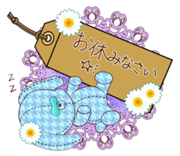 message tag and stuffed toys sticker #5917526
