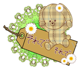 message tag and stuffed toys sticker #5917528